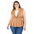 thumbnail image 1 of Chaleco de lino Roman Fashion /Tallas Extras, 2321 (Cafe) cafe 42, 1 of 6