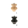 thumbnail image 3 of Pies de Sofá Muebles de Maciza perfecl 9 color natural Negro crudo, 3 of 8