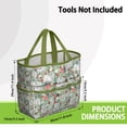 thumbnail image 3 of Garden Tool Bag,Maltese Dog and Flower Floral Garden Tool Organizer,Garden Gifts,Waterproof Multi-Pocket Garden Tool Storage 11.8x5.5x11.4 Inch(Tools NOT Included), 3 of 6