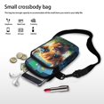 thumbnail image 7 of HELLHERO Cow Starlit Night Shoulder Purse Double Layer Unisex for Travel Daily Use 4.33x1.97x7.09, 7 of 7