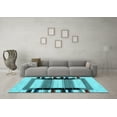 thumbnail image 3 of Ahgly Company Indoor Rectangle Solid Light Blue Modern Area Rugs, 5' x 8', 3 of 4
