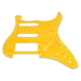 thumbnail image 4 of Electric Guitar Pickguard PVC Plastic Guard Scratch Board Front Plate Panel Cover Instrument Accessories Yellow Pearl Color GSSH64, 4 of 14