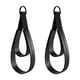 thumbnail image 1 of 2 correas de doble bucle para Pilates, para reformer, agarre cómodo, entrenamiento de cuero PU Anillos negros, 1 of 9