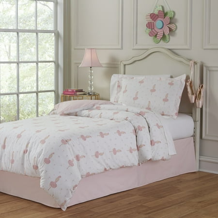 Lullaby Bedding Ballerina Cotton 3 Piece Duvet Set Walmart Com