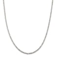 thumbnail image 1 of Solid 925 Sterling Silver 2.5mm Byzantine Chain Necklace - with Secure Lobster Lock Clasp 24", 1 of 6
