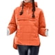 thumbnail image 3 of Chaqueta Acolchada Oversize para Mujer, Estilo Dolman, con Capucha, Larga, Cálida y Estilo Top Naranja L, 3 of 8