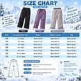 thumbnail image 4 of Kids Windproof Waterproof Trousers Kids Hiking Pants Warm Lined Winter Clothes Snow Pants Boy Size 2-13 Years, 4 of 9