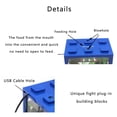 thumbnail image 2 of JUNWELL Small Fish Tank  Mini Aquarium Starter Tank Kit with LED Light Building Blocks Fish Tank Desktop Decor, 2 of 8