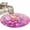 Coral Pink Beige Light Purple, variant on Round Rugs 3Ft, Pink Spring Floral Round Area Rug Washable Indoor Throw Carpet, Modern Oil Painted Daisy Botanical Small Non Slip Circle Rug for Bedroom Living Room Home Decor Aesthetic