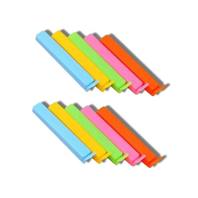Naiovety 10 Uds. De pinzas para alimentos, pinzas para sellar aperitivos, sellador de luz resistente al desgaste, almacenamiento de condimentos, Teteras Naiovety JJ15854-00