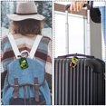 thumbnail image 5 of Square 2Pack PU Leather Frog Cruise Luggage Tag with Privacy Cover and Name ID Tag for Travel Handbags Backpacks Luggage Tags, 5 of 6