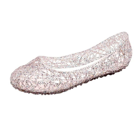 

SEMIMAY Hollowed bottom out flat jelly bird s women s sandals breathable Women s sandals
