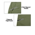 thumbnail image 6 of Little Donkey Andy Women's Lightweight Waterproof Rain Pants Breathable Hiking Pants for Outdoor Fishing Olive M, 6 of 8