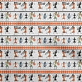 thumbnail image 1 of oneOone Rayon Orange Fabric Asian Floral Block Dress Material Fabric Print Fabric By The Yard 56 Inch Wide, 1 of 4