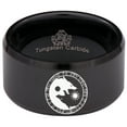 thumbnail image 5 of Ying Yang Wolf Tungsten Carbide Ring, 5 of 9