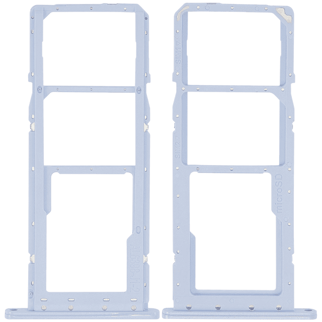 Esource Parts Samsung Galaxy A04E Plateau de Carte SIM Double de Remplacement en Bleu Pâle, compatible avec les Modèles A042 (2022) et A736. une Pièce de Remplacement durable pour Téléphone Cellulaire Qui Assure une Fonctionnalité Double SIM Sans Couture et des Performances Durables.