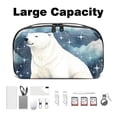 thumbnail image 3 of Polar Bear Small Travel Electronic Organizer, Waterproof, 5.9x9.44x3.14 in, Organize Your Electronic Gadgets, Hard Drive Cases, Travel Case, Phone Case Charger, 3 of 6