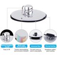 thumbnail image 3 of Tapón cromado para fregadero de bañera, tapón de drenaje de Metal sólido de 1,65 pulgadas con cadena para baño y cocina ER, 3 of 4