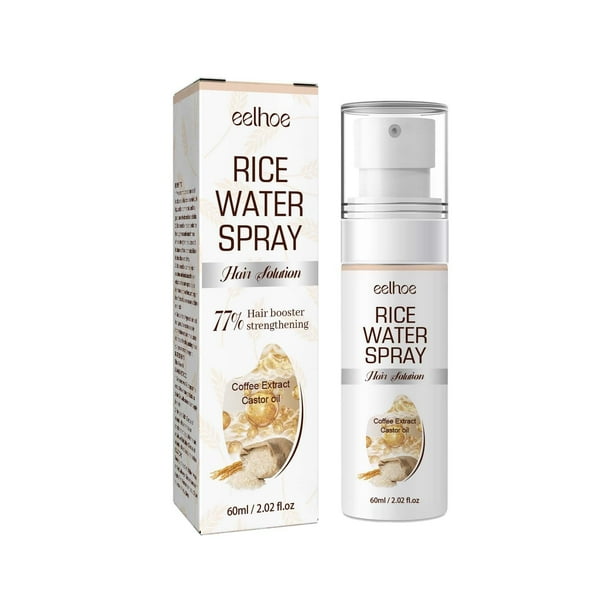 Productos para el cuidado del cabello Agua de arroz para el crecimiento del cabello Suero Spray de agua de arroz para mujeres Agua de arroz para el cabello Spray de agua de arroz 60 ml spray spray