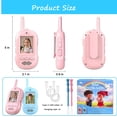 thumbnail image 3 of Kids Walkie Talkies with Camera, Walkie Talkies Rechargeable for Kids with Video Calling, 1000 FT Range, 4 Voice Changer Effects, Outdoor Toys for Boys & Girls Ages 3+, 3 of 8