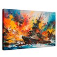 thumbnail image 1 of Cuadro Decorativo Canvas Canvas Revolution Buque Explosivo 90x60, 1 of 4
