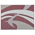 thumbnail image 4 of Reversible Mats 159125 Outdoor Patio / RV Camping Mat - Swirl (Burgundy, 9-Feet x 12-Feet, 4 of 9