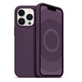 thumbnail image 1 of TopSave Magnetic Case Compatible with Mag-Safe, Liquid Silicone Rubber Bumper Case with Soft Microfiber Case For iPhone 14 Pro Max 6.7", Dark Purple, 1 of 3