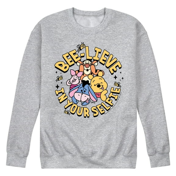 Winnie the Pooh - Bee Lieve In Your Selfie - Men's Crew Fleece Sweatshirt