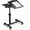 Black, variant on Rolling Over Bed Table Adjustable Height with Wheels Side Table for Couch Laptop Desk Overbed Table Couch TV Tray Table Workstation-Frosted Black