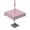Pink, variant on Square Outdoor Tablecloth with Umbrella Hole Pink Greek Key Outside Table Cloth Waterproof Patio Table Cover Geometric Greece Ancient Farmhouse Geo Zipper Tablecloths for Picnic Camping 60x60 Inch