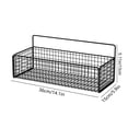 thumbnail image 3 of chaungfeng Wall Mounted Basket, Wall Hanging Storage Rack Multifunctional Metal Wire Organizing Baskets for Home Kitchen Bathroom Pantry Utility Organizer (Black), 3 of 6