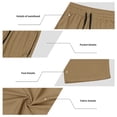 thumbnail image 3 of Eltusu Men's Athletic Pants Open Leg, Running Straight Legs Drawstring Elastic Waistband Workout Pants Khaki Size 2XL, 3 of 8