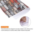 thumbnail image 4 of Dollhouse Floorboards 4 x 4 Inch Gray Brick Dollhouse Wallpaper and Flooring for Dollhouse 12 Pcs, 4 of 5