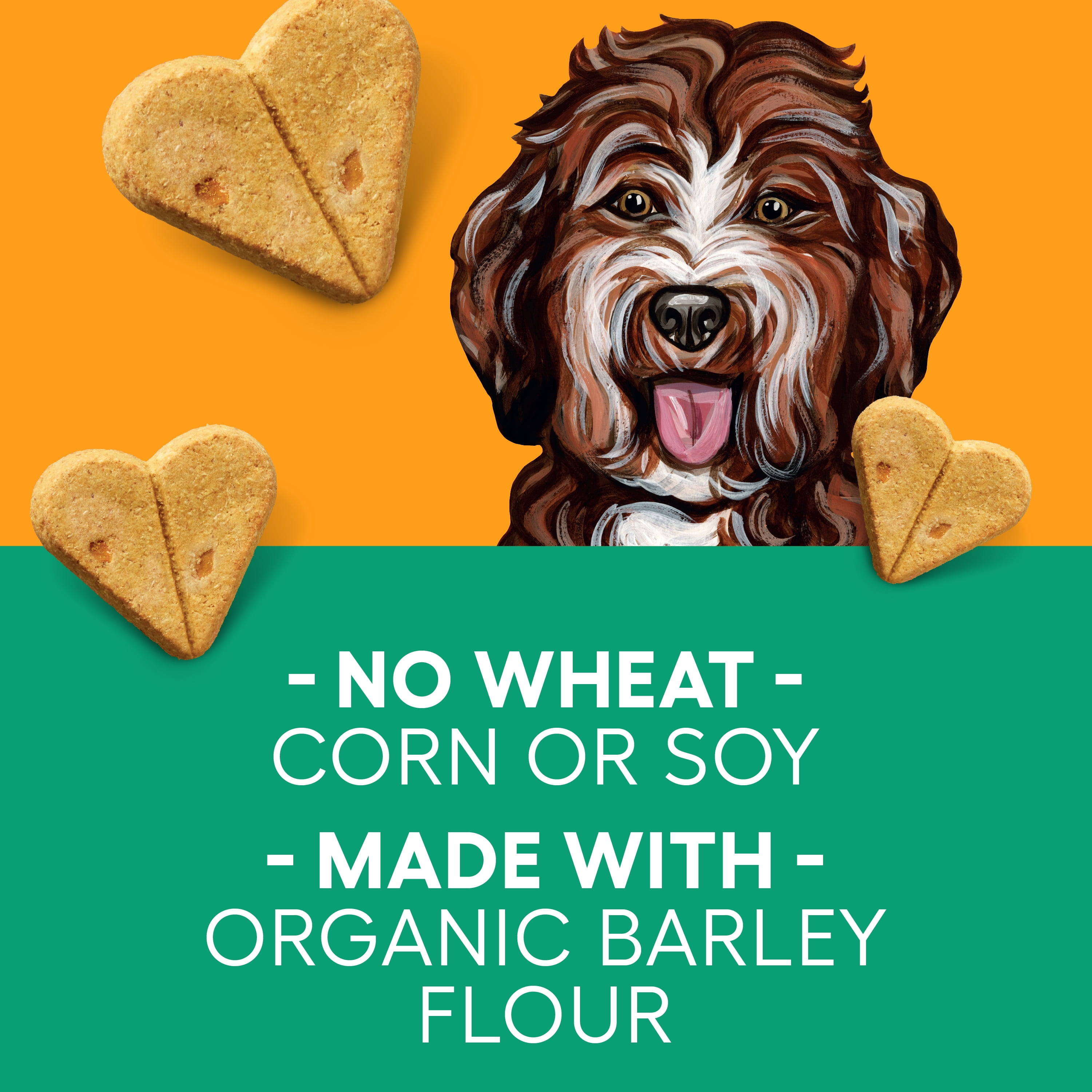 (6 pack) Newman's Own Peanut Butter Flavor Dog Biscuits 10 oz