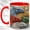 Red, variant on Celestial Dragon Coffee Mug, Fantasy Dragon Mug, Ceramic 11 oz