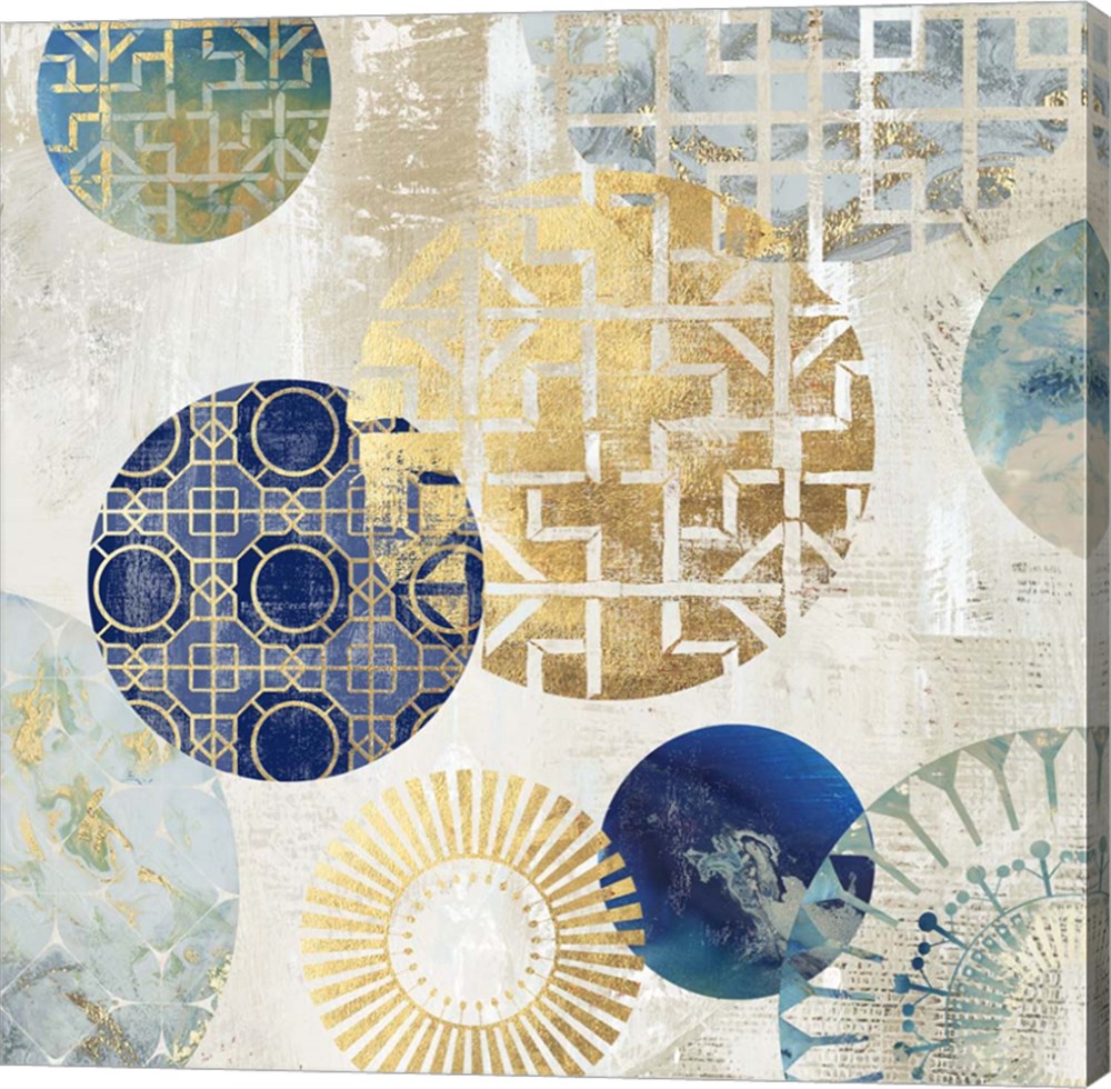 Great Art Now Gold Rings I by Aimee Wilson Canvas Wall Art - Walmart.com
