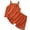 Orange, variant on XBASW Toddler Baby Girl Summer Camisole Set Sleeveless Suspender Tops+ Shorts Cotton Solid Outfits 9M-4T