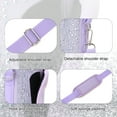 thumbnail image 4 of APHISON Water Bottle Carrier, Bling Rhinestone, Adjustable Shoulder Strap, Neoprene Sleeve for Hiking and Travel - Purple Pocketless, 4 of 5