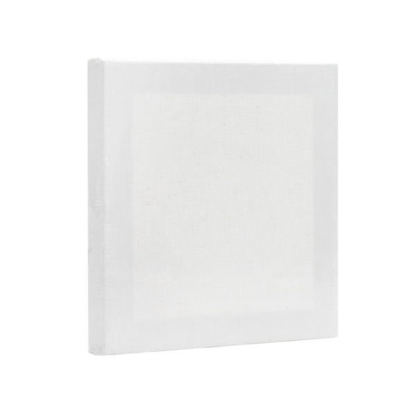 Mini Studio Canvas, 100% Cotton Acid Free White Canvas, 4"X4", 1 Piece, Academic Canvas, Great Chioce for Beginners and Hobbyists of All Skill Levels.