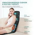 thumbnail image 5 of HMMSYLVA Back Massager with Heat and Vibration, 9 Mode 9 Intensity Full Body Electric Back Neck Lumbar Vibration Massage for Home Car Office Chair Pad Seat Cushion Gray, 5 of 23