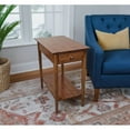 thumbnail image 2 of Solid Bamboo Recliner Table with Drawer Mahogany, 2 of 4