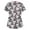 Gray, variant on QATAINLAV Womens Short Sleeve Scrub Tops Cute Animal Printed V Nursing Scrubs Shirt Medical Working Uniform Pocketed T-shirt Holiday Workwear on Sale Blue M
