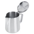 thumbnail image 1 of Taza para espumar leche, 350 ml, de acero inoxidable, para café, leche, espumadora de leche, jarra para espumar leche, experiencia incomparable, 1 of 11
