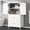 White#3, variant on Bathroom Vanity, Elegant Bathroom Floor Storage Cabinet, Bathroom Storage Unit, Freestanding Cabinet with 4 Doors, Adjustable Shelves, Adaptable Shelves, White, White Bathroom Storage Cabinet