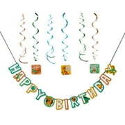 American Greetings Dinosaur Birthday Party Supplies, Banner Kit (7-Pieces)