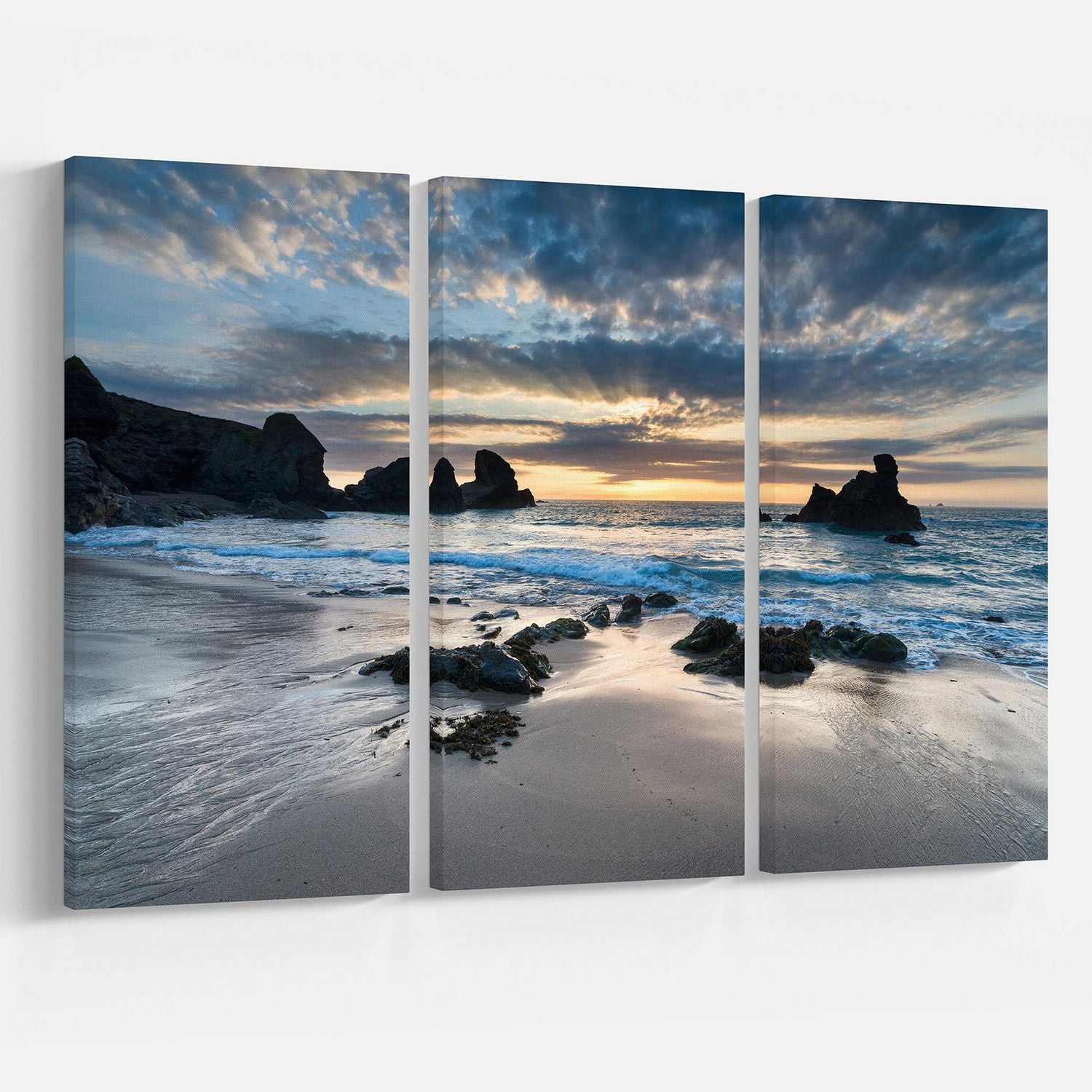 Designart Beautiful Porthcothan Bay Canvas Wall Art