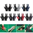 thumbnail image 3 of Open Finger Billiard Gloves Antiskid Polyester Snooker Billiards Gloves Adjustable Sticker Portable Lightweight Amateur Training Red, 3 of 6