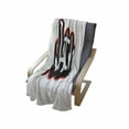 thumbnail image 4 of Nathan Soft Flannel Fleece Throw Blanket, Boys Name Graffito Wall Writing Design for Men Doodle Style, Cozy Plush for Indoor and Outdoor Use, 60" x 80", Vermilion White, by Ambesonne, 4 of 6