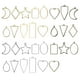 thumbnail image 3 of Colgante De Marco Hueco, Marco Colgante En Blanco 30 Piezas De Aleación Para Cadenas De Suéter Para Hacer Collares Para Decoración De Teléfono Móvil Para Pulseras ANGGREK No, 3 of 8