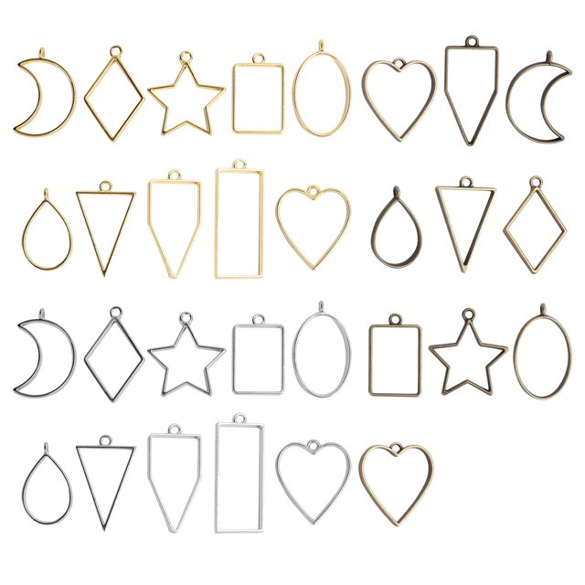 Ymiko Geometric Hollow Frame Pendant DIY Jewelry Making Accessories Pendants Molds NEW